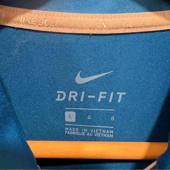 Nike Golf Dri Fit Blue Polo Shirt 890091–465 Size Large | Mens - Picture 6 of 12